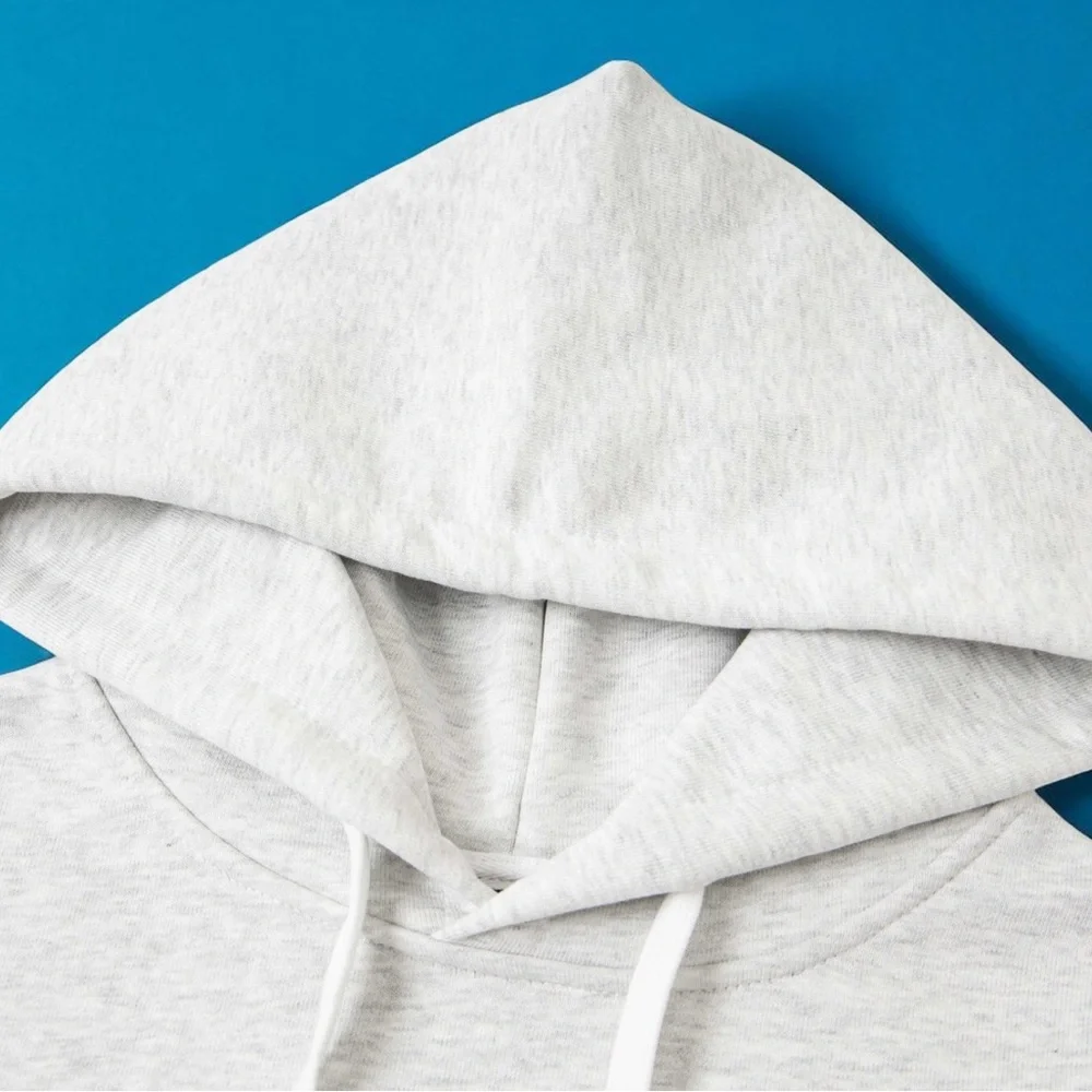 Stussy Gray Hoodie with Blue Dice Design - Picture 4 of 6